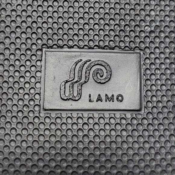 Rare studded Genuine black Sheepskin Shearling toe thong sandals size 9 - Picture 7 of 9